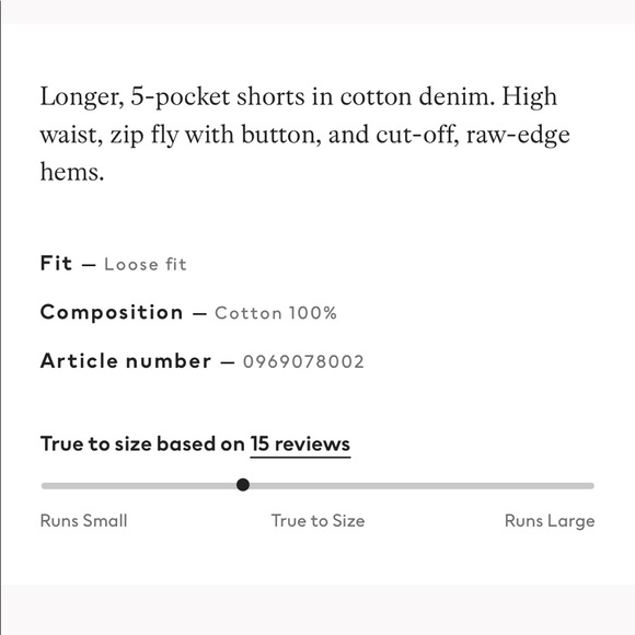 BNWT High Waisted Jean Shorts (Bermuda/Dad shorts) - Picture 5 of 5